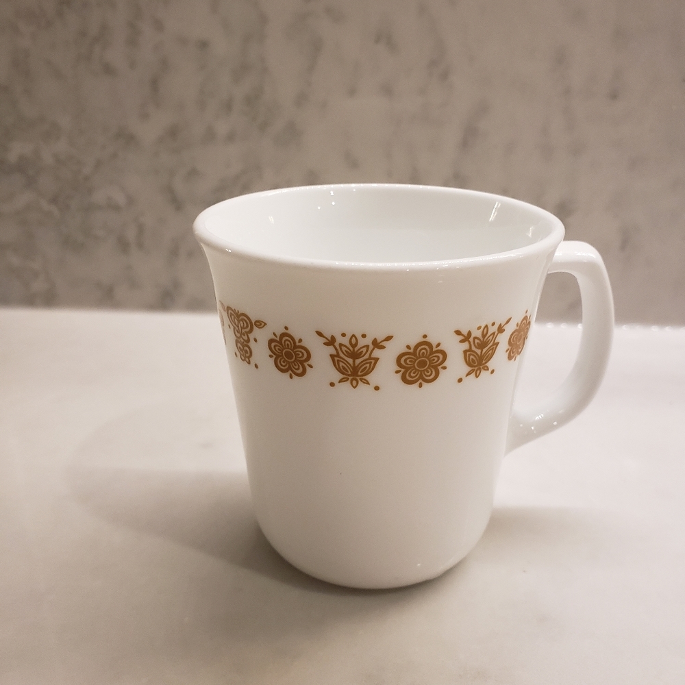 Vintage CorningWare Butterfly Gold  Coffee Cup Mug